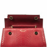 Schultertasche für Damen 041g in Rot Kroko