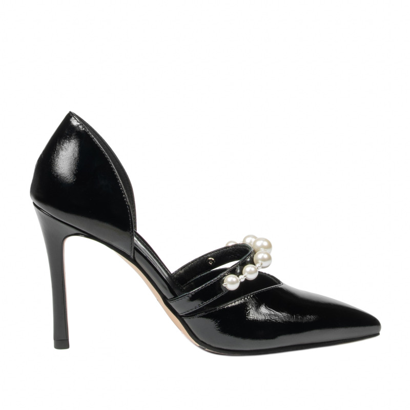 Elegante Damenschuhe 1350 Lack Schwarz