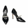 Elegante Damenschuhe 1350 Lack Schwarz