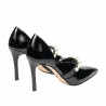 Elegante Damenschuhe 1350 Lack Schwarz