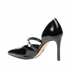 Elegante Damenschuhe 1350 Lack Schwarz
