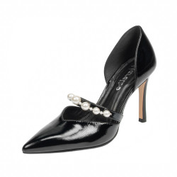 Elegante Damenschuhe 1350 Lack Schwarz