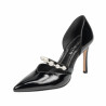 Elegante Damenschuhe 1350 Lack Schwarz