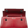 Damentasche Schultertasche 041g 01 Croco Rot
