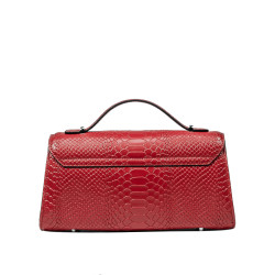Damentasche Schultertasche 041g 01 Croco Rot