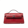 Damentasche Schultertasche 041g 01 Croco Rot