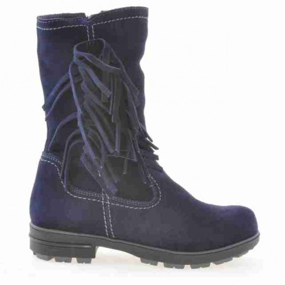 Kinderstiefel 3208 Indigo Veloursleder Kinderstiefel 3208 Indigo Veloursleder