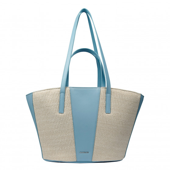 Damentasche Strand 044g 01 Blauer Himmel+Raffia Damentasche Strand 044g 01 Blauer Himmel+Raffia