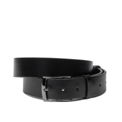 Herren Gürtel 53b glänzend schwarz