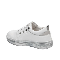 Kinder Schuhe 2028 weiß Perlglanz kombiniert