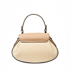 Dametasche 042g 01biz nude+Raffia