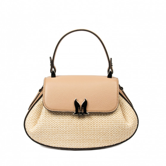Dametasche 042g 01biz nude+Raffia Dametasche 042g 01biz nude+Raffia