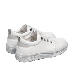 Kinder Schuhe 2028 weiß Perlglanz kombiniert