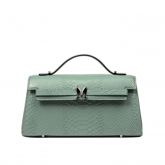 Damentasche Schultertasche 041g 01 Croco Pistazie Damentasche Schultertasche 041g 01 Croco Pistazie