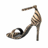 Damen Sandalen 1349 Satin Zebra Beige