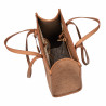 Damen-Strandtasche 045g Kamel+Karamell Raffia