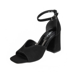 Damen Sandalen 1346 schwarz Velours