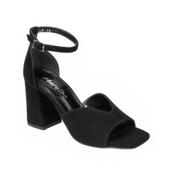 Damen Sandalen 1346 schwarz Velours