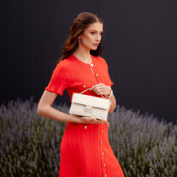 Damemodell Handtasche 039g Elfenbein lifestyle