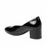 Elegante Damenschuhe 1356 schwarzer Lack