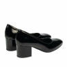 Elegante Damenschuhe 1356 schwarzer Lack