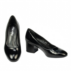 Elegante Damenschuhe 1356 schwarzer Lack