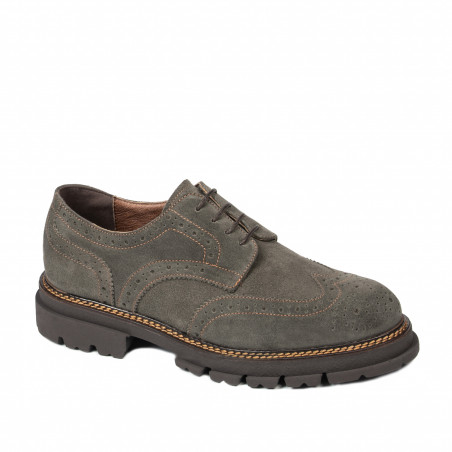 Herren Freizeitschuhe 989 grau Veloursleder