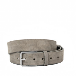 Herren Gürtel 70b grau Velours