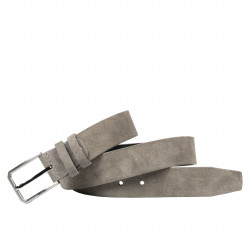 Herren Gürtel 70b grau Velours