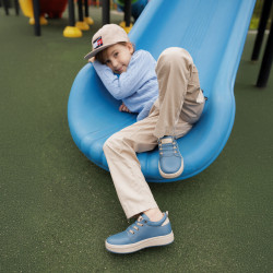 Kinderschuhe 2028 blau kombiniert
