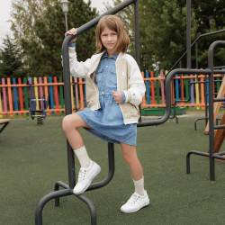 Kinder Schuhe 2028 weiß Perlglanz kombiniert lifestyle