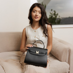 Damentasche Schultertasche 033g schwarz lifestyle