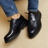 Elegante Herrenschuhe 972 Lack Indigoblau kombiniert lifestyle