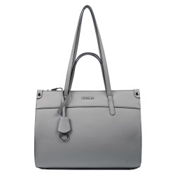Damenhandtasche zum Umhängen 047g 01 frostgrau