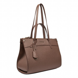 Damen-Schultertasche 047g Schokoladenbraun