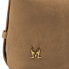Handtasche Damen 037g Wildleder Nude