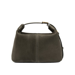 Damengeldbörse Handtasche 037g Wildleder Oliv