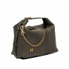 Damengeldbörse Handtasche 037g Wildleder Oliv