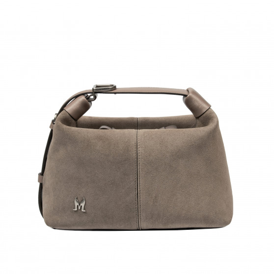 Damentasche 037g 01 Wildleder Sandstein