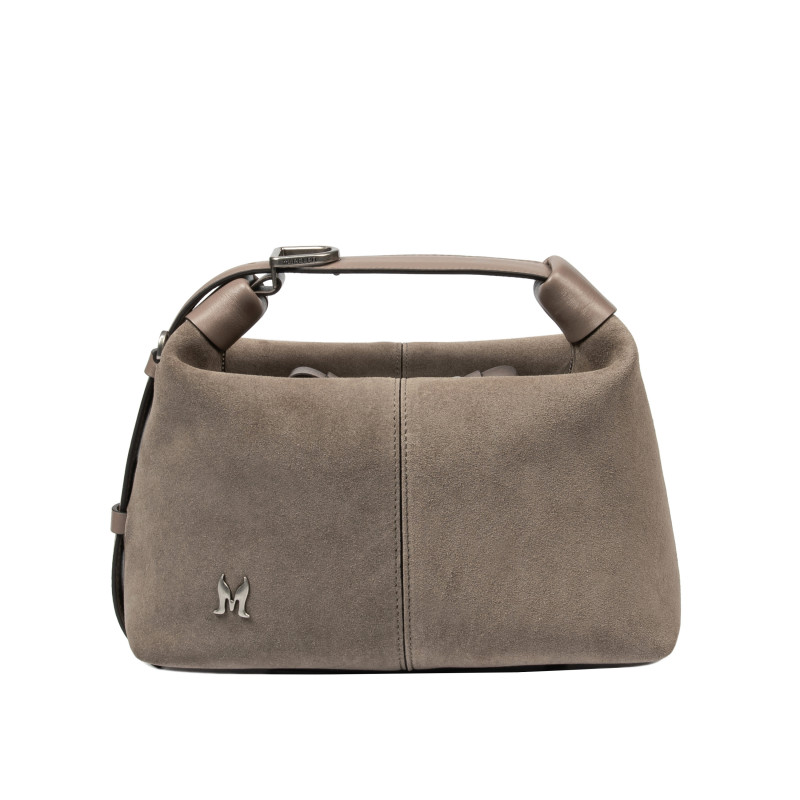 Damentasche 037g 01 Wildleder Sandstein