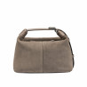 Damentasche 037g 01 Wildleder Sandstein