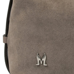 Damentasche 037g 01 Wildleder Sandstein