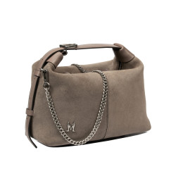 Damentasche 037g 01 Wildleder Sandstein