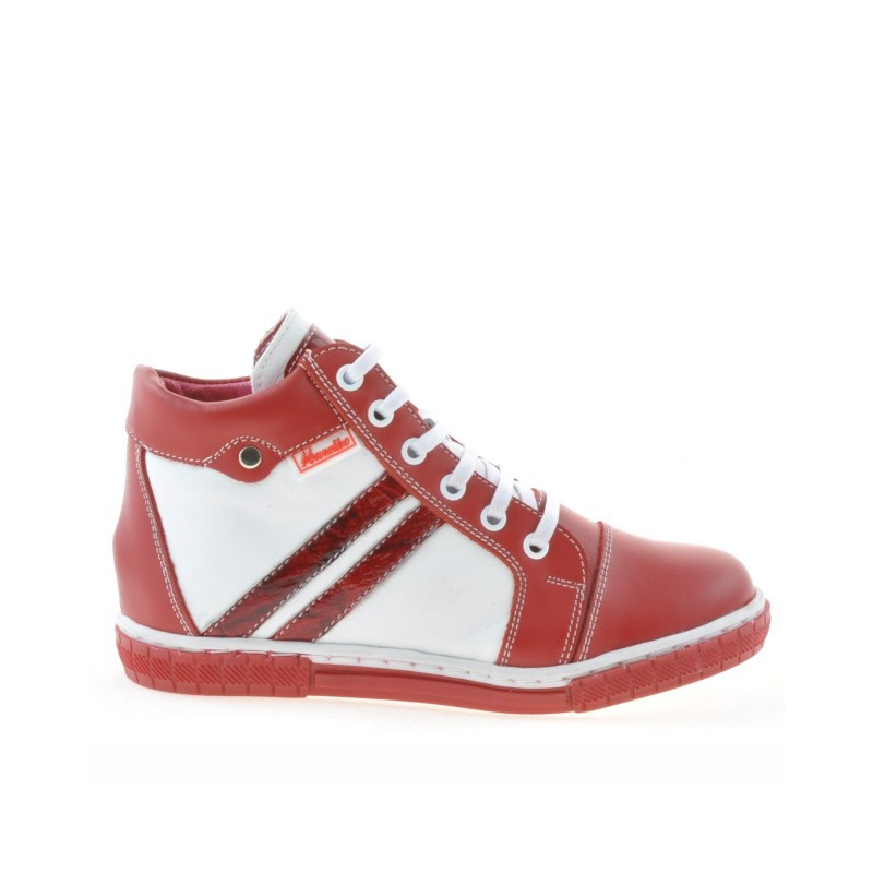 Kinderstiefel 3213 rot+weiß