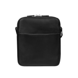 Schultermänner-Tasche 304g 01 schwarzes Gewebe + schwarzes Napa