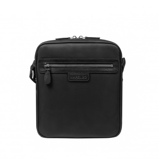 Schultermänner-Tasche 304g 01 schwarzes Gewebe + schwarzes Napa Schultermänner-Tasche 304g 01 schwarzes Gewebe + schwarzes Napa