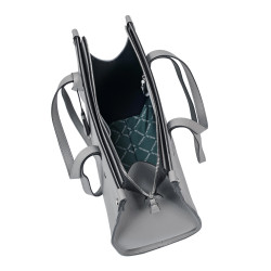 Damenhandtasche zum Umhängen 047g 01 frostgrau