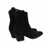 Damenstiefeletten mit Absatz 1411-1 schwarz Velours