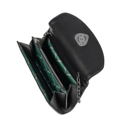 Damentasche Schultertasche 048g 01 schwarz Nappa