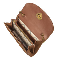 Damentasche für die Schulter 048g Wildleder Braun